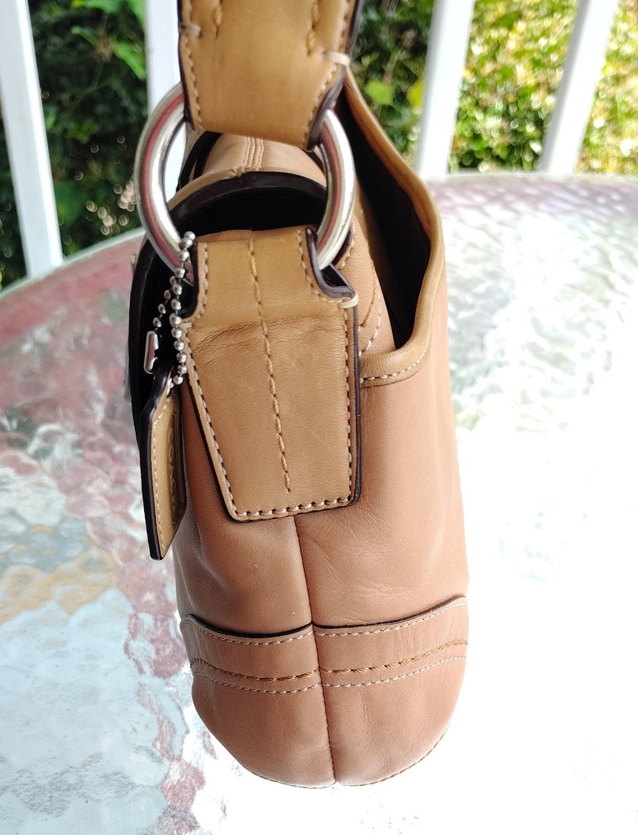 Coach F12301 Vintage Tan Soho Leather w/Buckle Bag With Matching