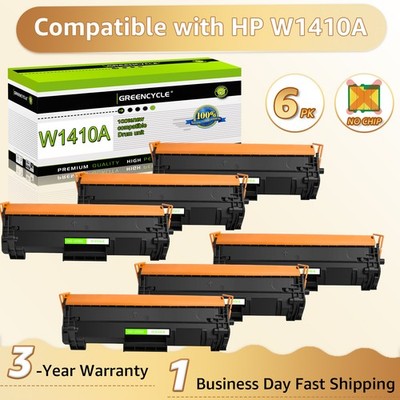 6PK Greencycle Compatible HP 141A No Chip Toner Cartridge to LaserJet MFP M140w