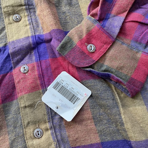 Vintage 90s Chaps Ralph Lauren Large Plaid Flannel Shirt Deadstock New with Tags - Picture 6 of 9