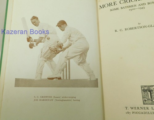 3x Vintage Books By R C Robertson-Glasgow 49 Not Out & Cricket Prints c1945 - Picture 4 of 18