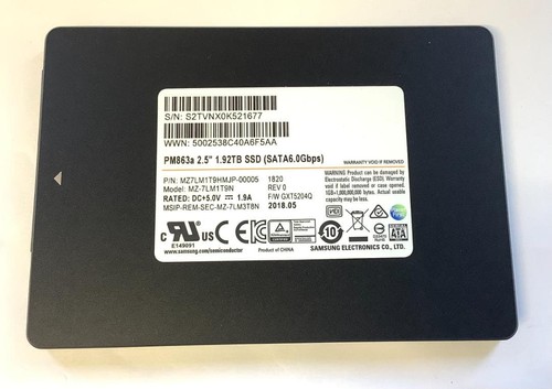 Samsung 1,92TB SATA SSD 2,5 Zoll MZ-7LM1T9N Solid State Drive