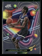 2023-24 Topps Chrome Cosmic Leonard Miller Minnesota Timberwolves #180