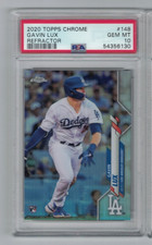 2020 Topps Chrome Baseball #148 Gavin Lux Refractor PSA 10 Rookie Card RC. rookie card picture