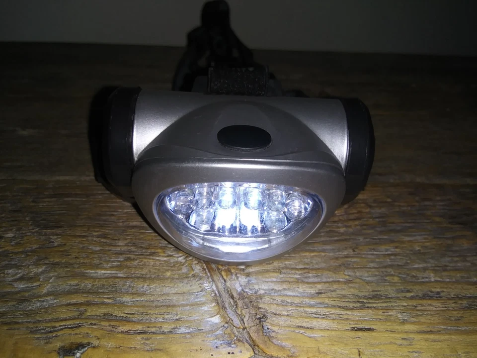 Dorcy Faro LED 150 Lúmenes 2 Vías Manos Libres Seguridad Luz Nocturna Cabeza Lámpara Engranaje Foto 3 de 4