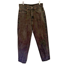 VTG Levi's 550 Relaxed Fit Tapered Leg Jeans 90s Unisex Sz 28x29 Black Retro