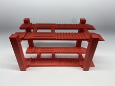 1:24 Scale Hotwheels Jada Matchbox Model 4 Post Lift Display 2 tier RED