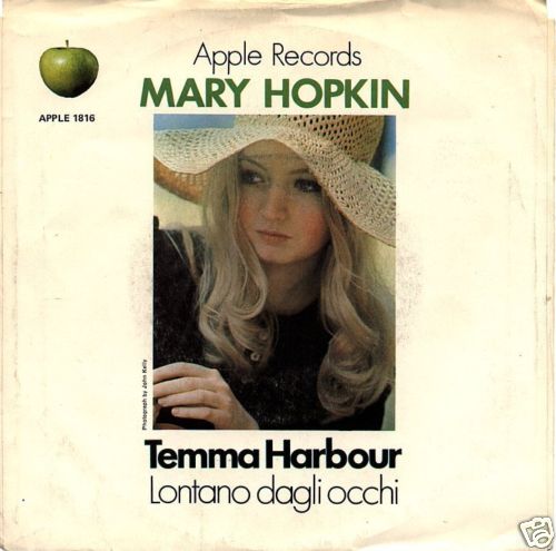 Mary Hopkin - Temma Harbour / Lontano Dagli Occhi - Apple 7" 45 PS - Imagen 1 de 1