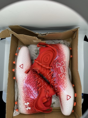Under Armour Spotlight Lux MC 2.0 Football Cleats Red Mens Size 11.5 3025082-600 - Picture 9 of 9