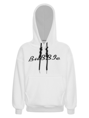 Niñas Niños Pulóver Cordón Sudaderas Carta Bordado Sudadera con Capucha Niños - Imagen 19 de 59