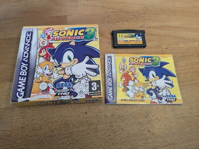 Sonic Advance 3 Nintendo GameBoy Advance GBA OVP CIB
