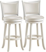 Corliving Dwg-119-b Woodgrove 43-inch White Wash Wood Barstool (set Of 2) Corliving Dwg-119-b Woodgrove 43-inch White Wash Wood Barstool (set Of 2)
