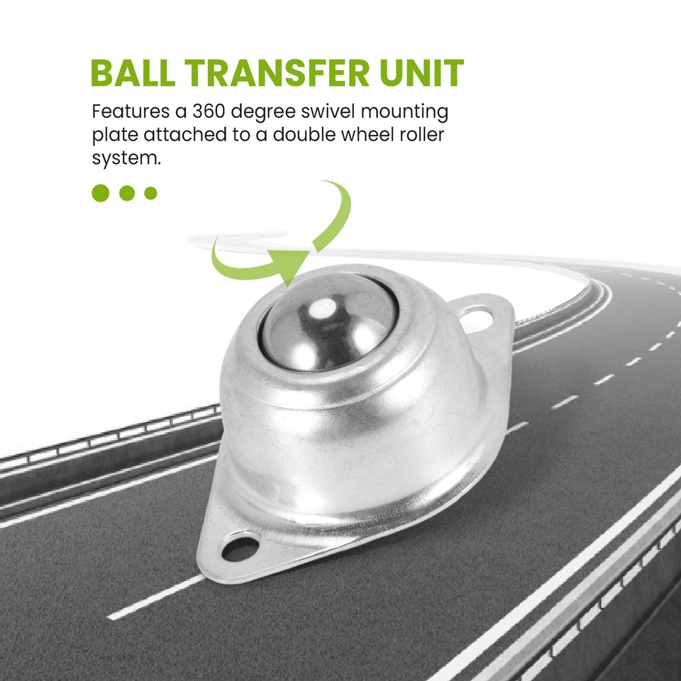 10Pcs 3CM Dia Carbon Steel 15A Ball Transfer Unit Ball Bearing