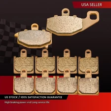 F+R Sintered Brake Pads For Kawasaki ZX6R ZX 600 2007-2012 2011 2010 2009 2008