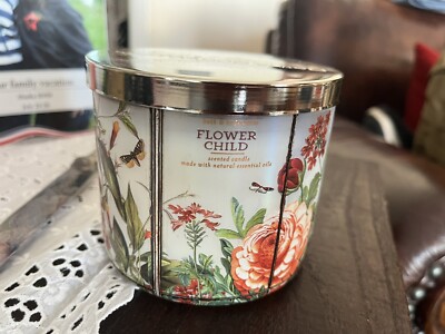 Bath & Body Works flower child candle 14.5 ounces new! Flowerchild