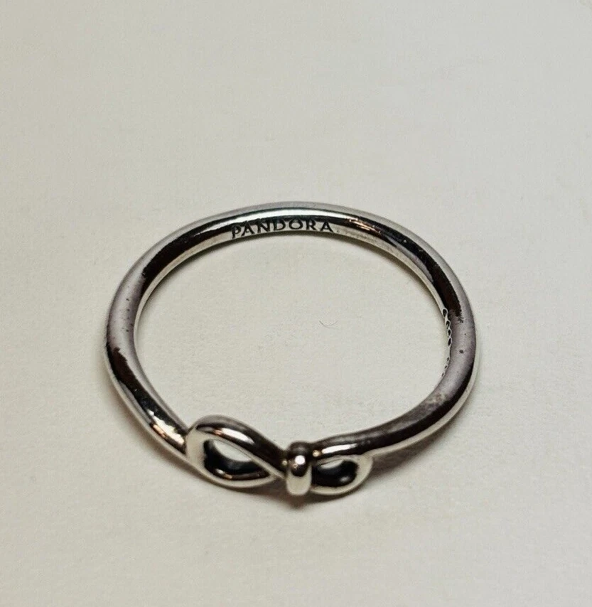 Pandora Sterling 925 Silver Infinity Symbol Ring Size 6 198898C00 - Image 2 of 4