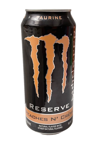 NEW FLAVOR MONSTER ENERGY RESERVE PEACHES N' CREME DRINK 1 FULL 16 FLOZ CAN BUY - 第 1/5 張圖片