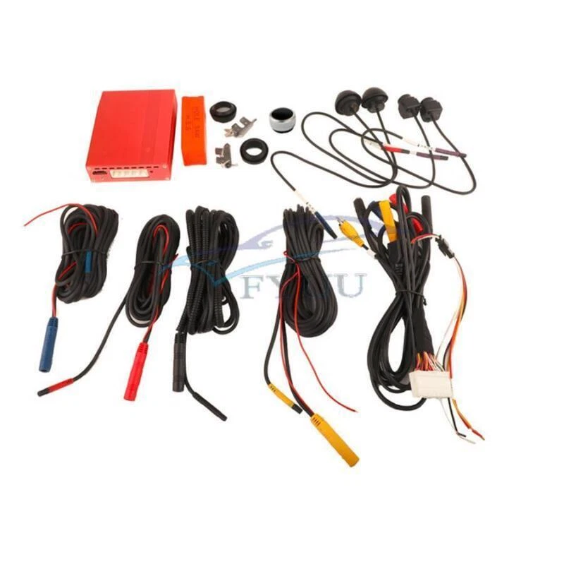 1080P 4 canales coche 360 PRO cámara vista envolvente vista pájaro sistema panorámico impermeable Foto 3 de 4