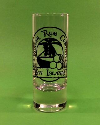 Roatan Rum Company 4'' Shot Glass, Bay Islands Caribbean