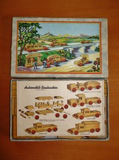 Alter AUTOMOBIL-BAUKASTEN Holz OVP