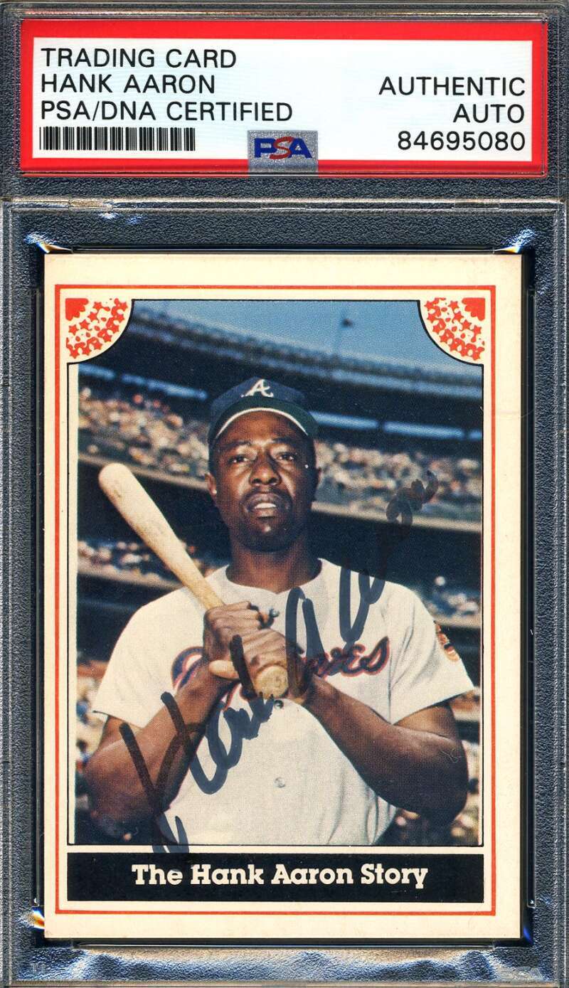 Hank Aaron PSA DNA Signed 1983 ASA Autograph