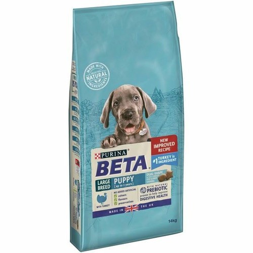 Purina Beta Puppy Large Breed Dry Dog Food Kibble Turkey Natural
