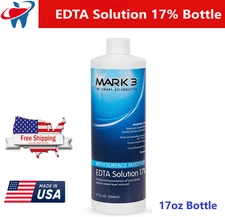Dental EDTA Solution 17% with Surface Modifiers For Root Canal 17oz/Pk Mark3 USA