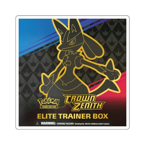 Elite Trainer ETB Crown Zenith Pokemon TCG SEALED Square Stickers - 第 6/7 張圖片