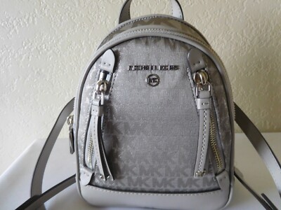 brown leather backpack purse with embroidered butterflies Leather Backpack Butterfly