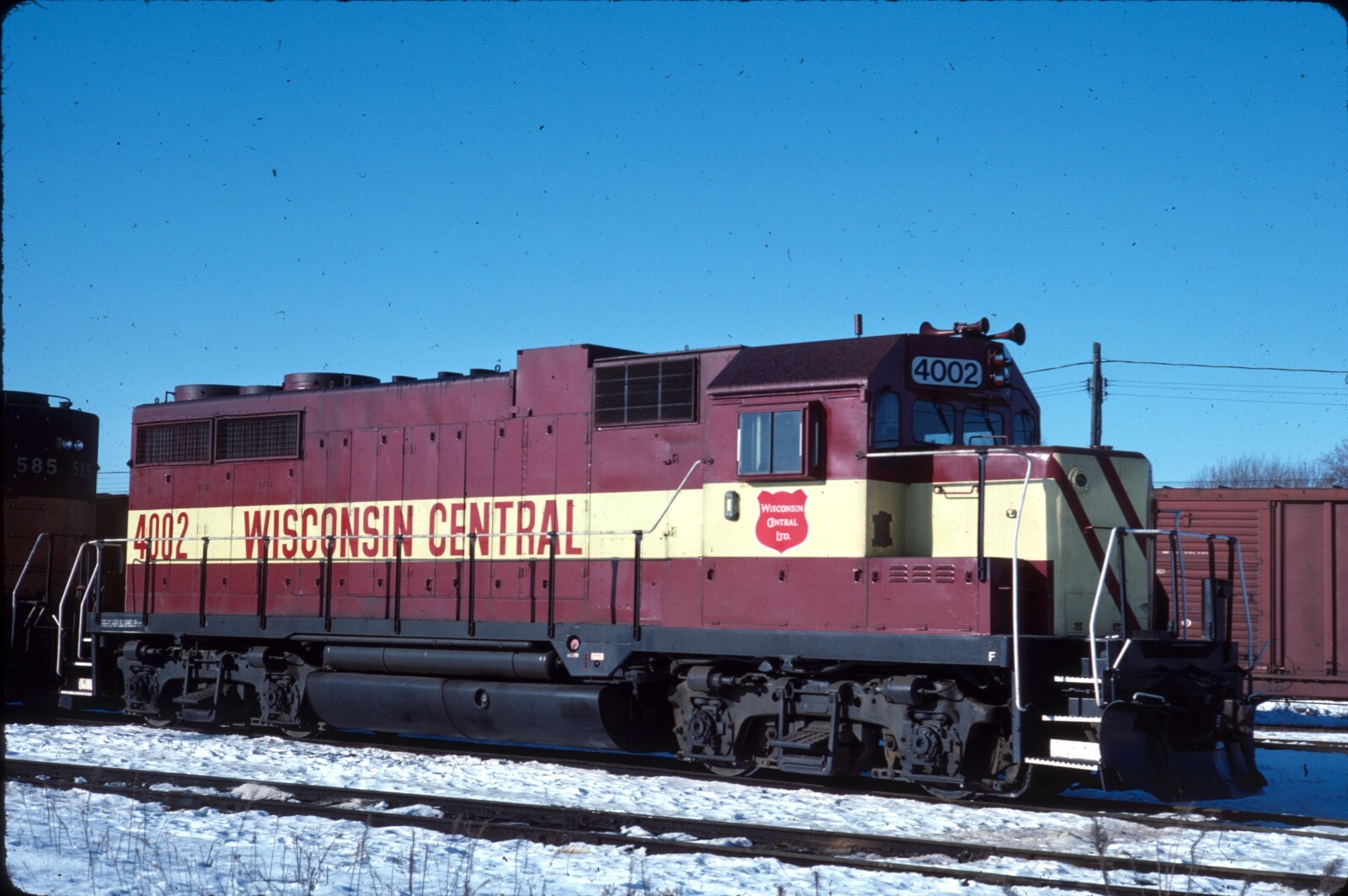 WC Wisconsin Central GP35 4002 - 3/4 roster view - 1988 6/25 P10-7 | eBay