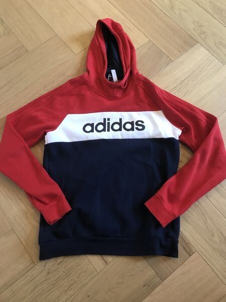Mens Adidas Red blue white Hoodie Size Medium Chest 40