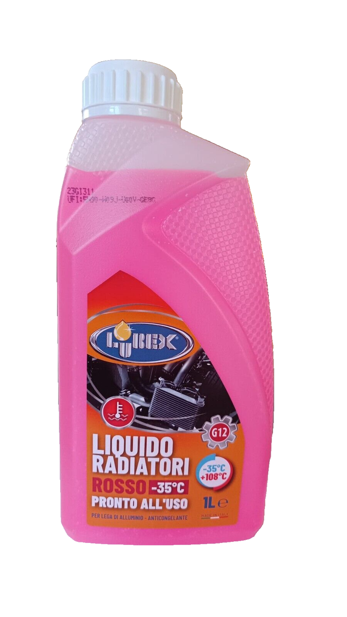 mescolare liquido radiatore rosso e blu Liquido radiatore rosso puro -35 LUBEX protettivo antigelo anticorrosione 1  Lt