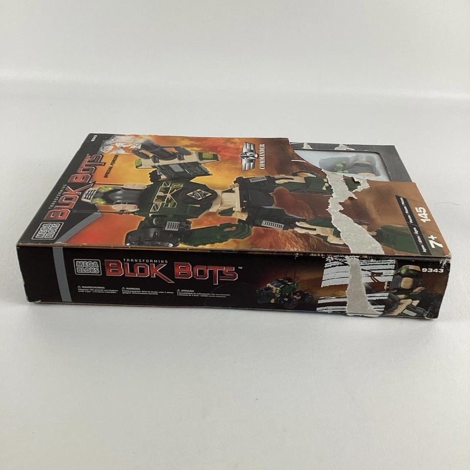 Mega Bloks 9343 Transforming Block Bots Special Forces Commander Robot Vintage - Image 4 of 4