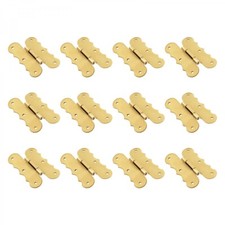 Offset Cabinet Hinges 3/8" Polished Solid Brass 12 pack | Renovator's Supply