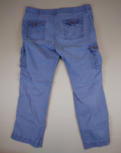 Arizona Jeans Utility Cargo Pants Blue Original Straight 38x30 100% Cotton - Picture 2 of 9