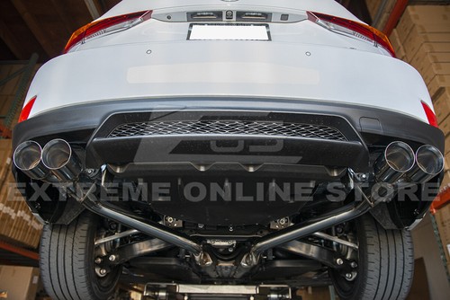 For 17-20 Lexus IS200t IS300 IS350 Muffler Delete Axle Back Quad Tips Exhaust - Picture 3 of 11