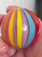 Swirled Art Glass Large Shooter Marble Davis Family