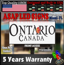 Full Color REAL Pixel 10mm Outdoor LED Sign with Wi-Fi - 50" x 76" - Made in USA