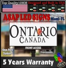 Full Color REAL Pixel 10mm Outdoor LED Sign with Wi-Fi - 50" x 76" - Made in USA