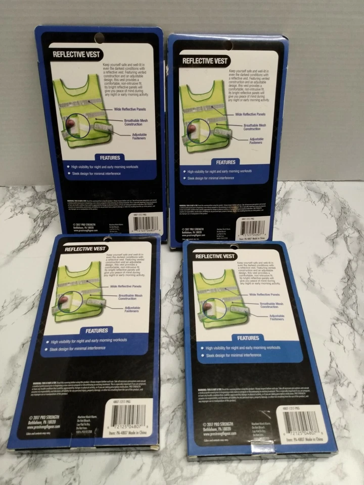 (4)Reflective Safety Vest 1 Size Fits Most - Image 2 of 2
