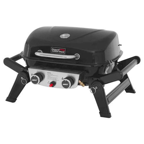 Royal Gourmet 2-Burner Portable Propane Gas Grill BBQ Tabletop Outdoor - Picture 9 of 21