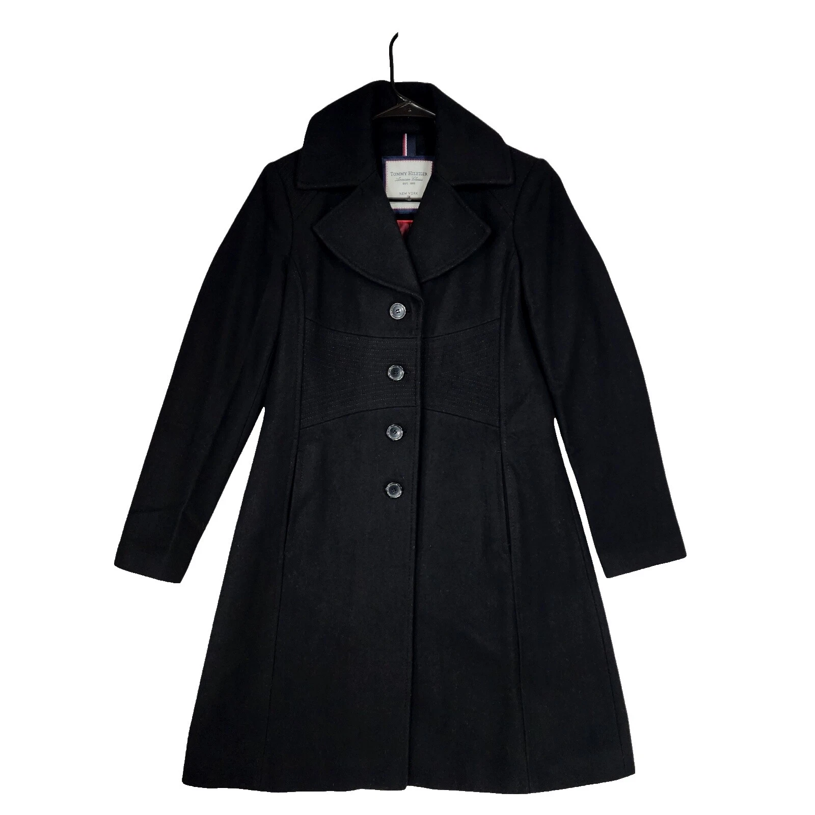 Tommy Hilfiger Pea Coat Black Coats, Jackets & Vests for Women