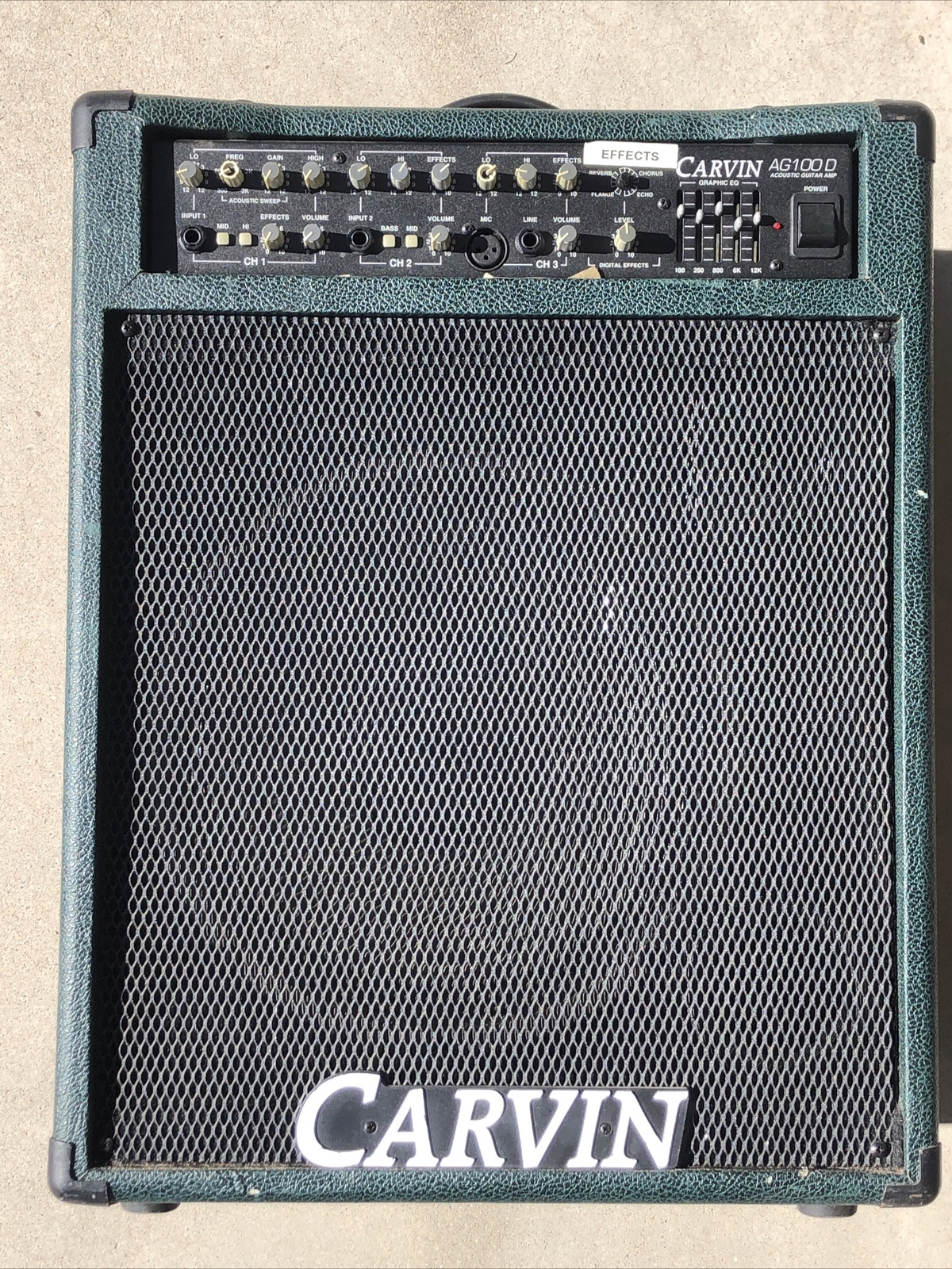 Carvin AG100D Acoustic Guitar 3 Channel Amplifier eBay