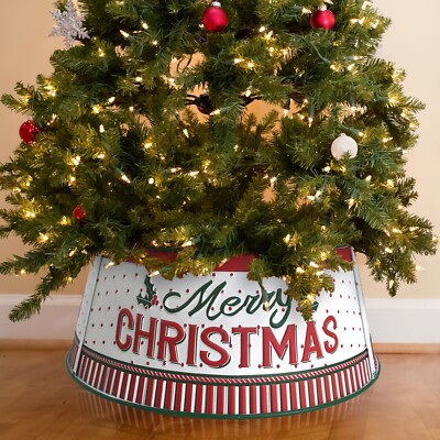 Weihnachtsbaumrock Kragen Weihnachten Baum Sockel Abdeckung Dekor Ornament UK