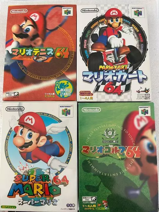 Used Super Mario 64 Nintendo 64 Japanese Version with Box N64 Japan