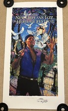 New Orleans jazz fest poster 2013 Aaron Neville by James Michalopoulos