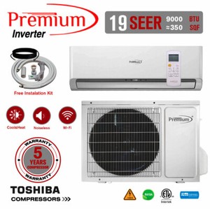 9000 Btu Air Conditioner Mini Split 19 Seer Inverter Ac Ductless Heat Pump 110v Ebay