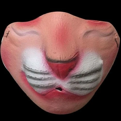 Easter BUNNY Latex LOWER HALF FACE MASK Novelty Costume Funny Gag-KITTY CAT LION - Image 3 of 4