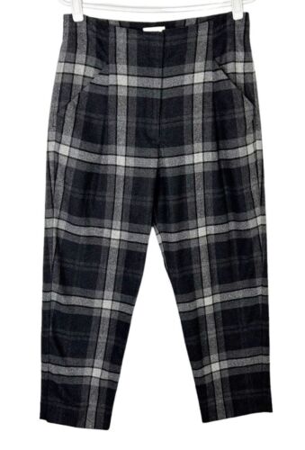 Aritzia Wilfred Chambéry Check Plaid Ankle Pant Wo