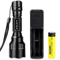 Byblight 900 Lumens Cree Torch Flashlight, Rechargeable Battery And 5 Light... Byblight 900 Lumens Cree Torch Flashlight, Rechargeable Battery And 5 Light...