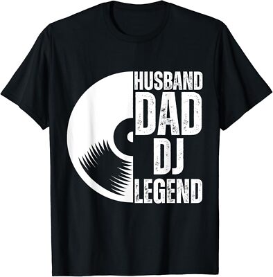NEW LIMITED Husband Dad DJ Legend Retro Design Best Gift Idea Tee T-Shirt S-3XL